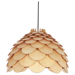 Lampa wiszaca mała drewniana 1xE27 LP-101335/1P S