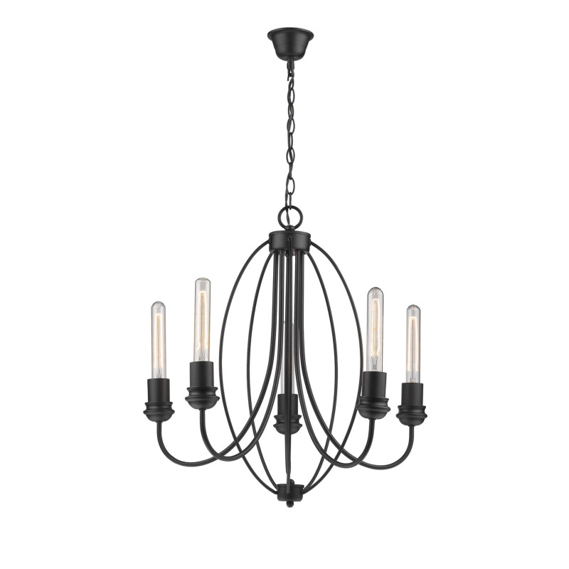 Lampa wisząca czarna 5xE27 LP-6704/5P