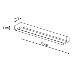 Kinkiet biały IP44 LED 4000K LP-1174/1W WH
