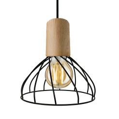 Lampa wisząca czarno - brązowa1xGU10 LP-1221/1P S BK