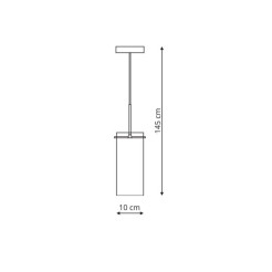 Lampa wisząca Zara transparentna 1xE14 LP-5221/1P