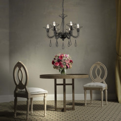 Lampa wisząca czarna 6xE14 LP-6756/6P