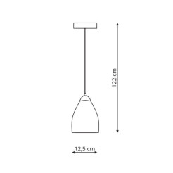 Lampa wisząca dymna 1xE14 LP-567/1P dym