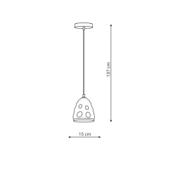 Lampa wisząca 1xE27 LP-126/1P