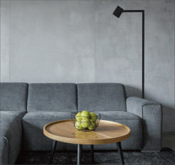 Lampa podłogowa czarna 1xGU10 LP-731/1F BK