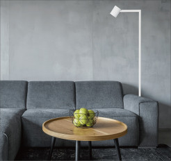 Lampa podłogowa biała 1xGU10 LP-731/1F WH
