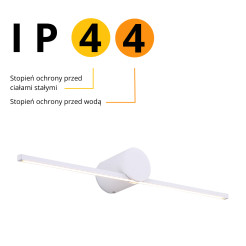 Kinkiet 60 cm biały LED 3000K LP-777/1W L WH
