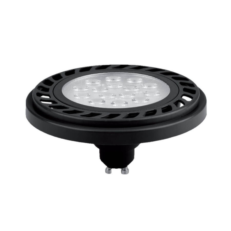 Żarówka ES111 GU10 czarna LED 9W 3000K plastik LP-ES111-9W BK 3000K