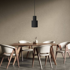Lampa wisząca czarna 1xE27 LP-787/1P L BK