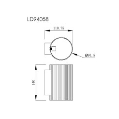 Kinkiet czarny 1xG9 LP-787/1W BK