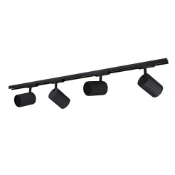 Zestaw oświetlenia szynowego SET 1F czarny 4xGU10 LP-787 SET 1F BK