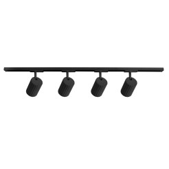 Zestaw oświetlenia szynowego SET 1F czarny 4xGU10 LP-787 SET 1F BK