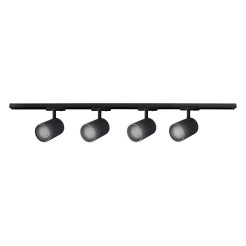 Zestaw oświetlenia szynowego SET 1F czarny 4xGU10 LP-787 SET 1F BK