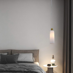 Lampa wisząca 1 biała 1xE14 LP-939/1P white