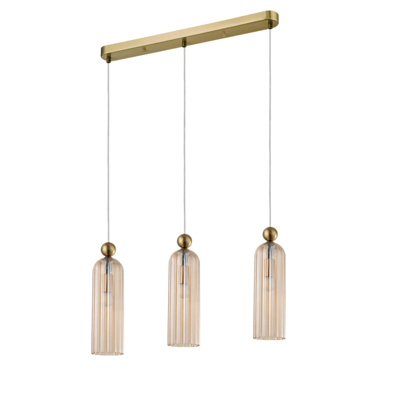 Lampa wisząca 3 amber 3xE14 LP-939/3L amber