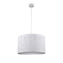 Lampa wisząca dziecięca biała 1xE27 LP-686/1P