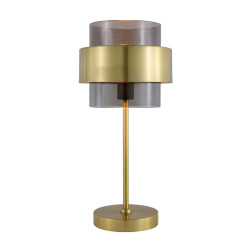 Lampa stołowa dymno - złota 1xE14 LP-866/1T SM/GD