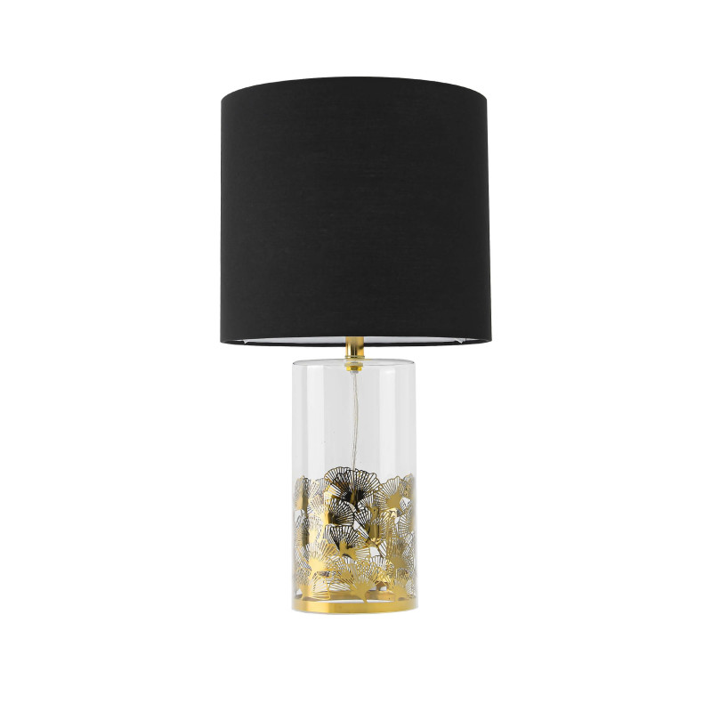 Lampa stołowa Sunflower czarno - transparentna 1xE27 LP-818/1T BK