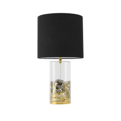 Lampa stołowa Sunflower czarno - transparentna 1xE27 LP-818/1T BK