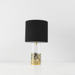 Lampa stołowa Sunflower czarno - transparentna 1xE27 LP-818/1T BK