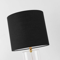 Lampa stołowa Sunflower czarno - transparentna 1xE27 LP-818/1T BK