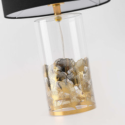 Lampa stołowa Sunflower czarno - transparentna 1xE27 LP-818/1T BK