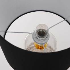 Lampa stołowa Sunflower czarno - transparentna 1xE27 LP-818/1T BK