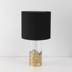 Lampa stołowa Sunflower czarno - transparentna 1xE27 LP-818/1T BK