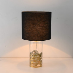 Lampa stołowa Sunflower czarno - transparentna 1xE27 LP-818/1T BK
