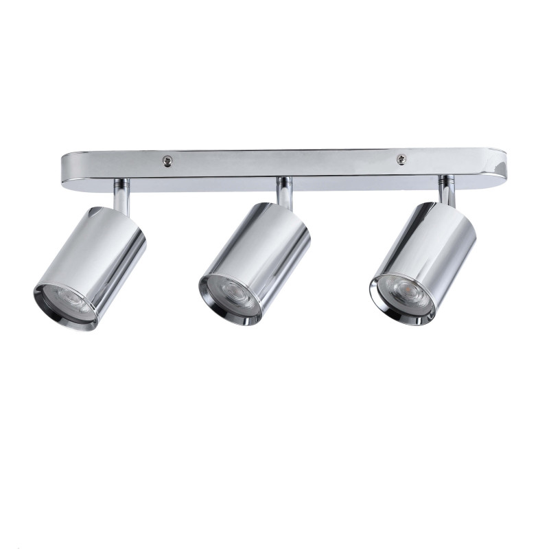 Zestaw reflektorów spot chrom IP44 3xGU10 LP-734/3W CH