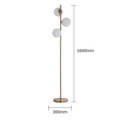 Lampa podłogowa złota 3xE14 LP-002/3F