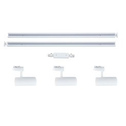 Zestaw oświetlenia szynowego SET 1F biały 3xGU10 LP-732 3W WH SET