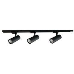 Zestaw oświetlenia szynowego SET 1F czarny 3xGU10 LP-732 3W BK SET