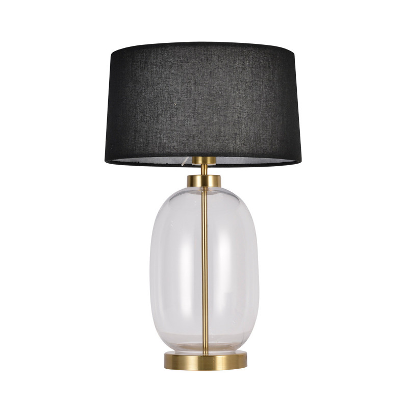 Lampa stołowa czarno - transparentna 1xE27 LP-919/1T transparent