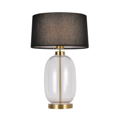 Lampa stołowa czarno - transparentna 1xE27 LP-919/1T transparent
