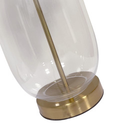 Lampa stołowa czarno - transparentna 1xE27 LP-919/1T transparent
