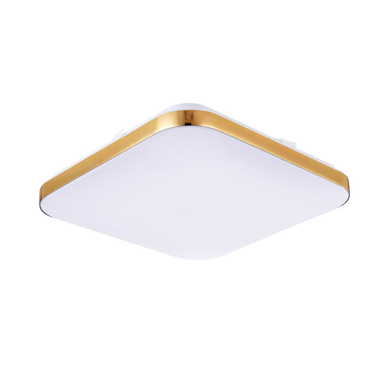 Plafon kwadratowy 33 cm złoty LED 4000K LP-335/1C S 4GD square