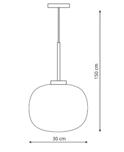 Lampa wisząca biała 1xE27 LP-052/1P