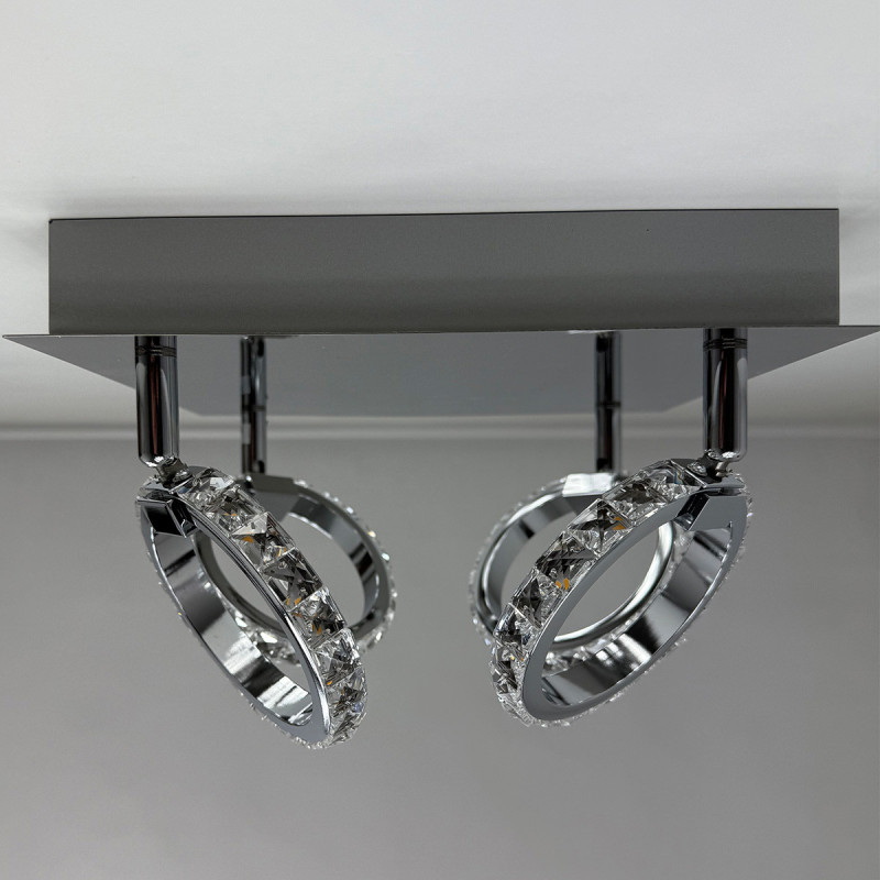 Plafon srebrny LED 3000K LP-1864/4C