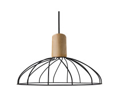Lampa wisząca czarna 1xGU10 LP-1221/1P B BK