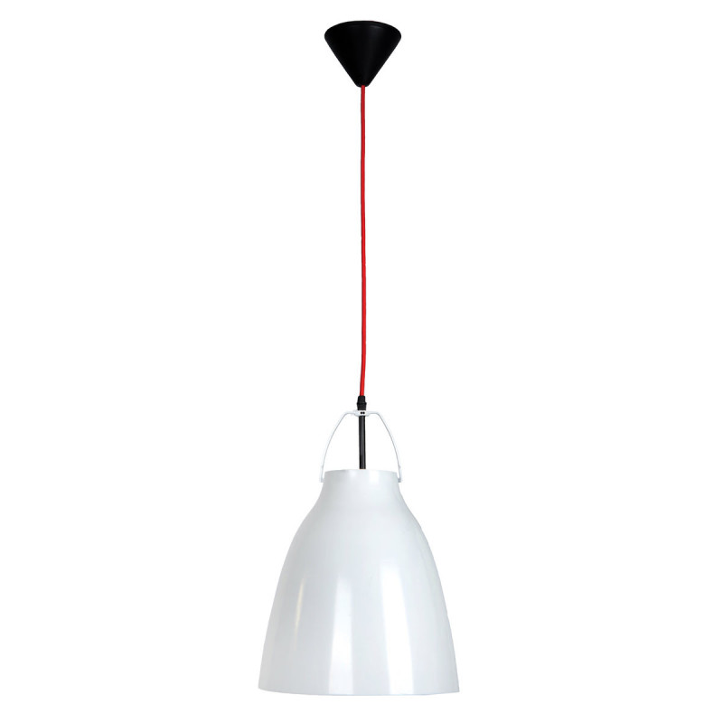 Lampa wisząca biała 1xE27 LP-862/1P  biała