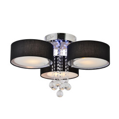 Plafon czarny 3xE27 LED LP-991/3C BK