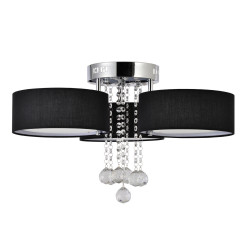 Plafon czarny 3xE27 LED LP-991/3C BK
