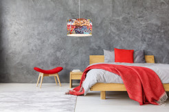 Lampa wisząca wielokolorowa 1xE27 LP-077/1P Style