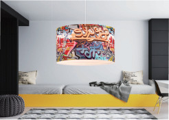 Lampa wisząca wielokolorowa 1xE27 LP-077/1P Style