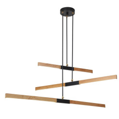 Lampa wisząca drewno LED 3000K LP-2828/3P