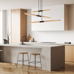 Lampa wisząca drewno LED 3000K LP-2828/3P