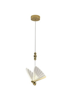 Lampa wisząca 1 złota LED CCT LP-1715/1P
