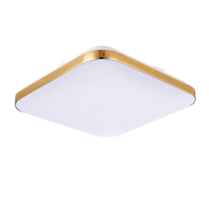 Plafon kwadratowy 38 cm złoty LED 4000K LP-335/1C M 4GD square