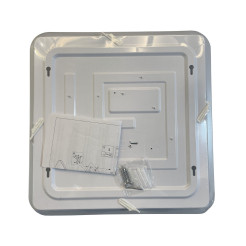 Plafon kwadratowy 38 cm złoty LED 4000K LP-335/1C M 4GD square